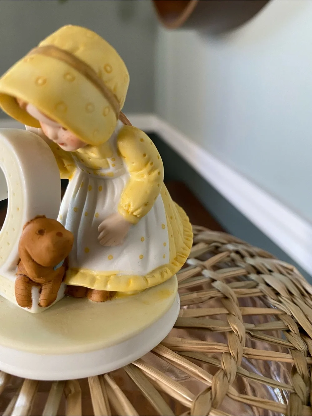 Vintage 1983 Holly Hobbie “Age 2” Porcelain Birthday Figurine Cake Topper